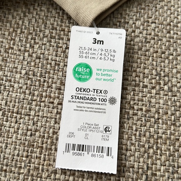 Carter's 3M Long-Sleeve Zippered Footie - Picture 3 of 3